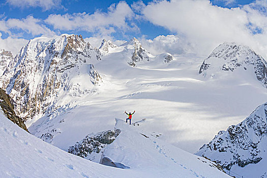 滑雪,虚光照,瑞士