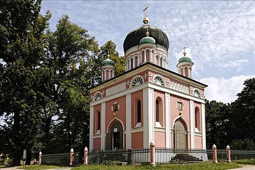 小教堂,俄罗斯,波茨坦,勃兰登堡,德国,欧洲