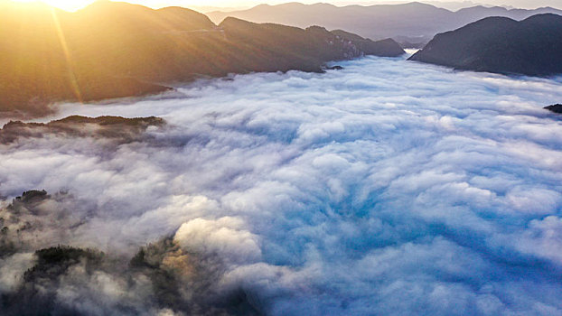 武陵山区清晨美景