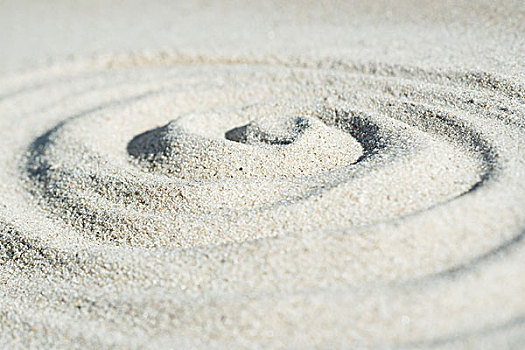 螺旋,形状,沙子,特写