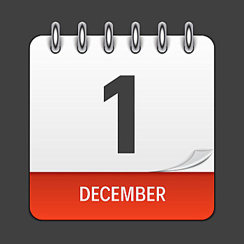 十二月,日程,象征,矢量,插画,设计,装饰,办公室,文件,申请,标识,白天,日期,月份,假日,世界,艾滋病