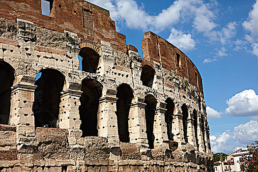 角斗场,古罗马,圆形剧场,建造,广告,罗马,拉齐奥,意大利