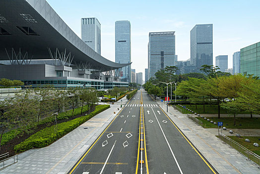 公路和现代城市建筑