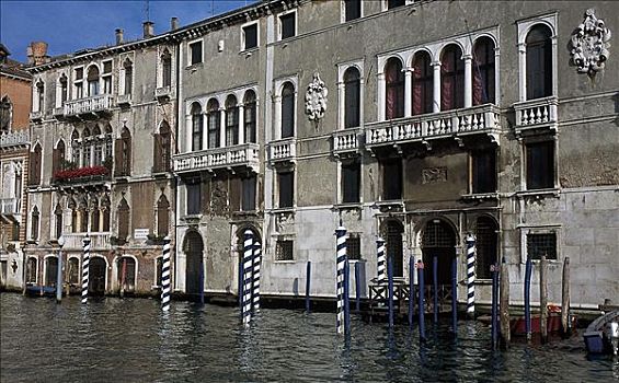 建筑,运河,大运河,威尼斯,意大利,欧洲