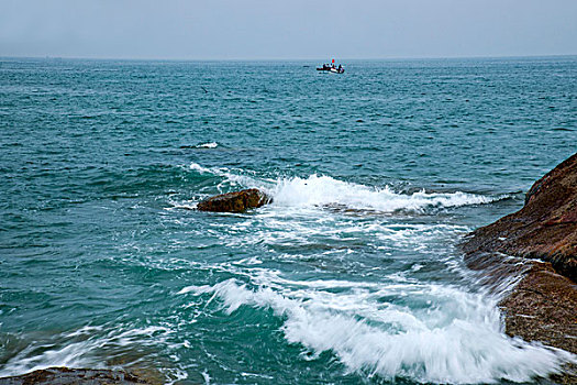 福建惠安崇武古镇海边海龟石