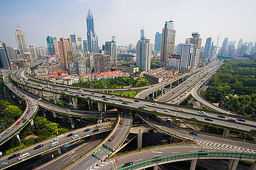 上海,延安路高架,立交橋