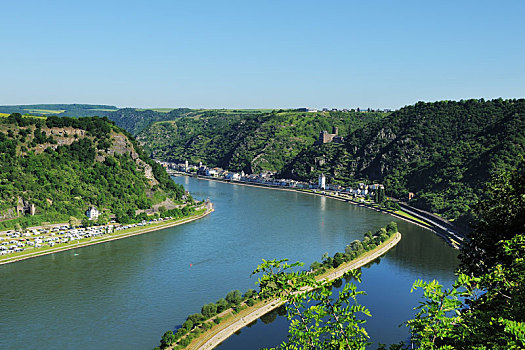 莱茵河中游,山谷