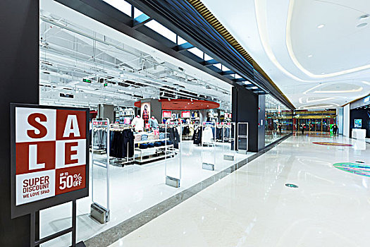 走廊,标识,销售,现代,购物中心