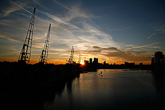 反射,建筑,水上,皇家,维多利亚,码头,金丝雀码头,港区,伦敦,英格兰