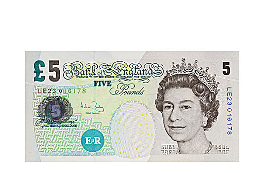英国,五个,磅,钞票