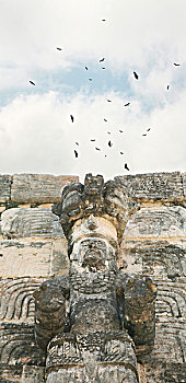雕塑,玛雅,庙宇