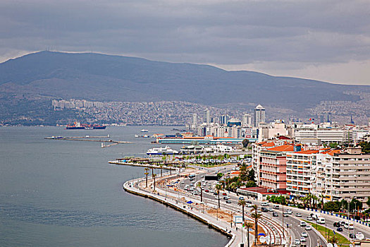 风景,城镇,爱琴海,土耳其