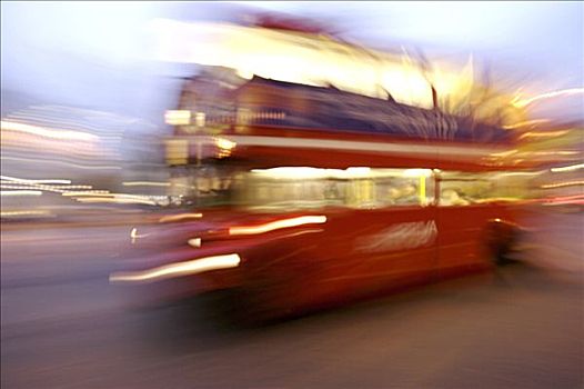 老,伦敦,巴士,伦敦双层巴士,晚上