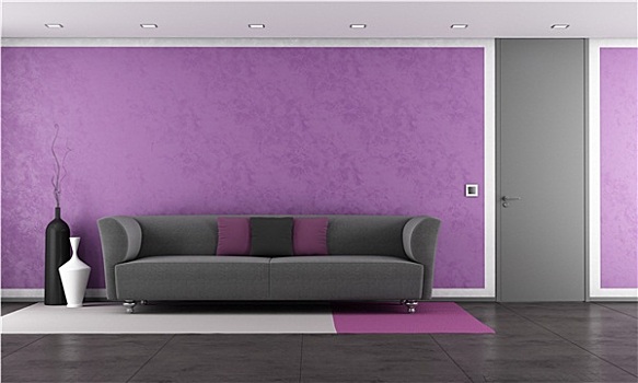 紫色,休闲沙发,现代,沙发