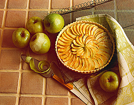 苹果蛋糕,澳洲青苹果,苹果