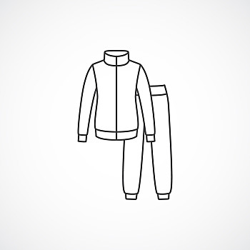 运动,套装,矢量,线条,时装,象征,隔绝,白色背景,背景