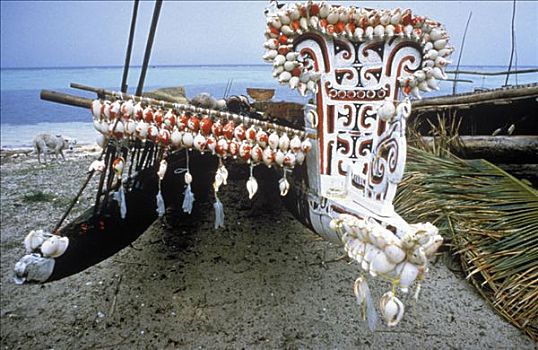 独木舟,乡村,岛屿,巴布亚新几内亚