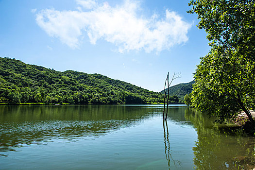 玉渡山,湖,水面