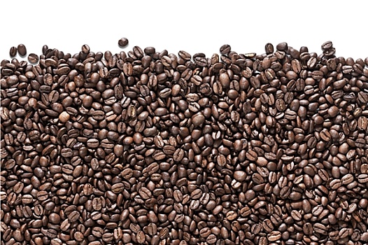 咖啡豆,白色背景,背景