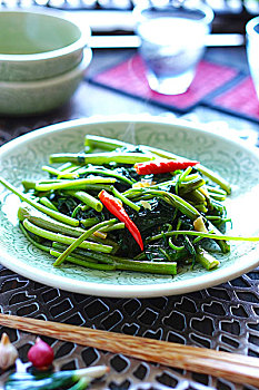 炒菜,中国,牵牛花