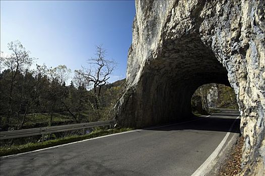 隧道,石头,乡村,地区,巴登符腾堡,德国
