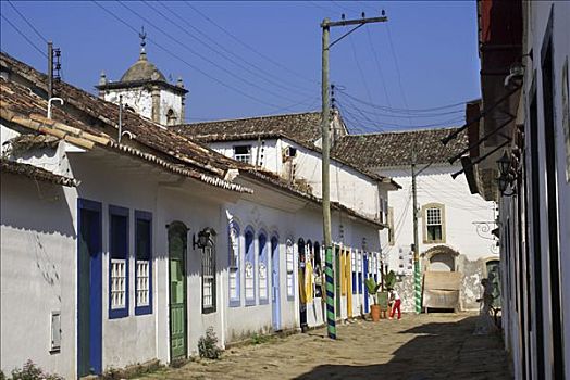 道路,巴洛克,中心,巴西