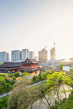 中国江苏南京静海寺古建筑外景