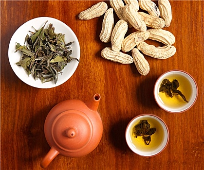 中国茶,花生