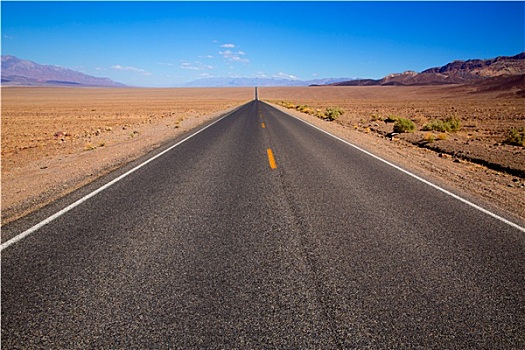 道路,死亡谷国家公园,加利福尼亚