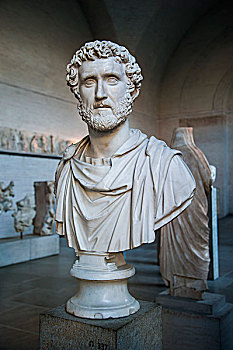 半身像,罗马,帝王,古代雕塑展览馆,慕尼黑,巴伐利亚,德国,欧洲