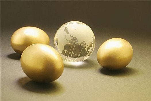 金蛋,玻璃,地球