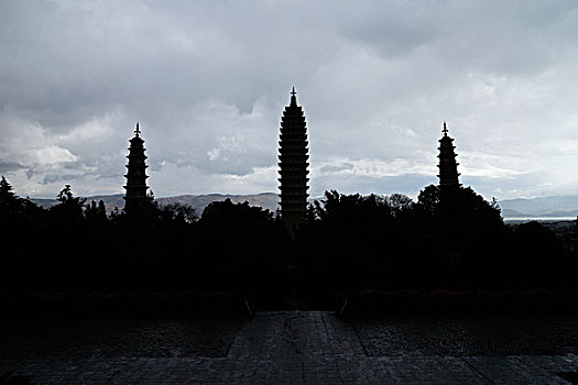 云南大理三塔崇圣寺