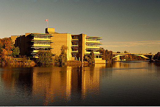 图书馆,大学,彼得伯勒,安大略省,加拿大