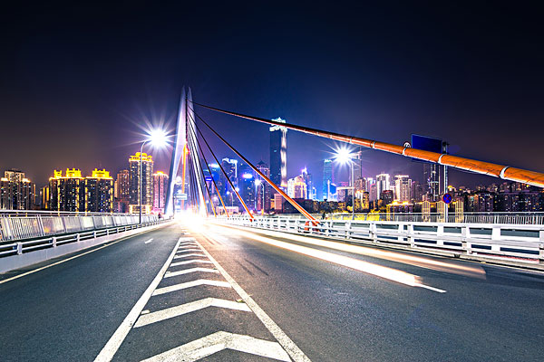 夜景,重庆,桥