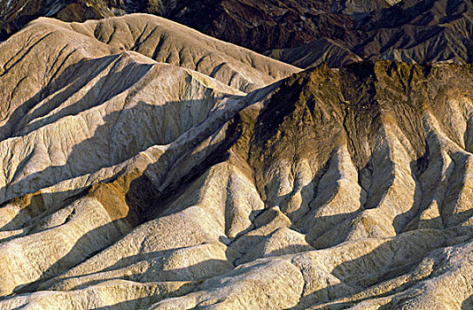 俯拍,岩石构造,死亡谷国家公园,加利福尼亚,美国