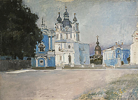 寺院,圣彼得堡,早,20世纪,艺术家