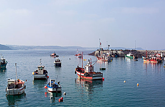 渔船,钓鱼,港口,布列塔尼半岛,法国