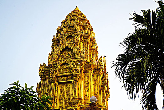 柬埔寨金边皇宫金塔