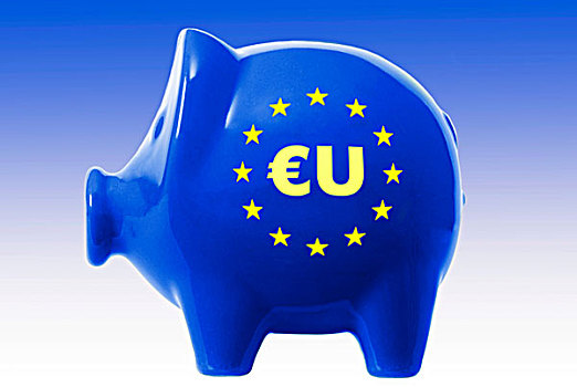 小猪,欧盟,欧元,象征,欧洲,货币,基金
