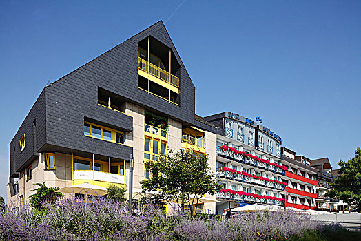 现代建筑,酒店,科布伦茨,莱茵兰普法尔茨州,德国