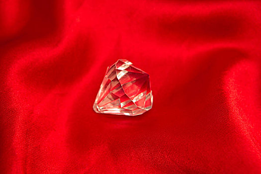 钻石,红色,丝绸
