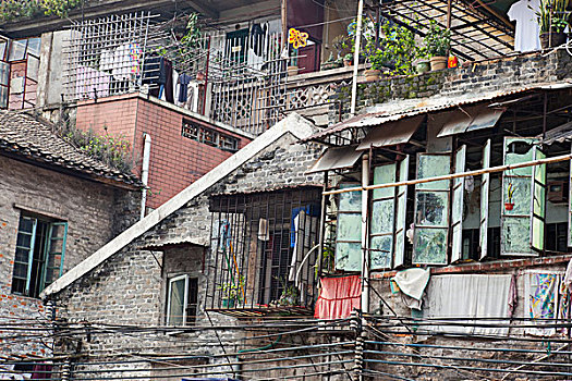 老,住宅,广州,中国