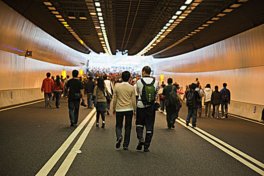 慈善,走,隧道,路线,新界,香港