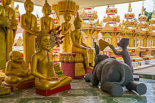 老挝万象寺庙