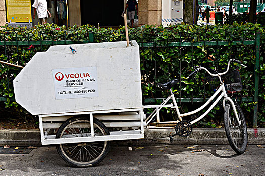 垃圾车,小印度,居民区,新加坡,东南亚,亚洲