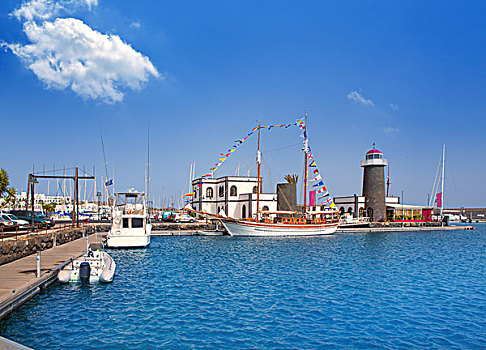 兰索罗特岛,码头,普拉亚布兰卡