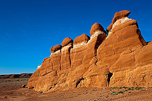 不同,色彩,沙岩构造,小,埃及,地质,场所,犹他,美国