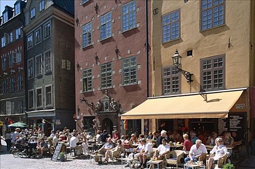 老城,户外,斯德哥尔摩,瑞典