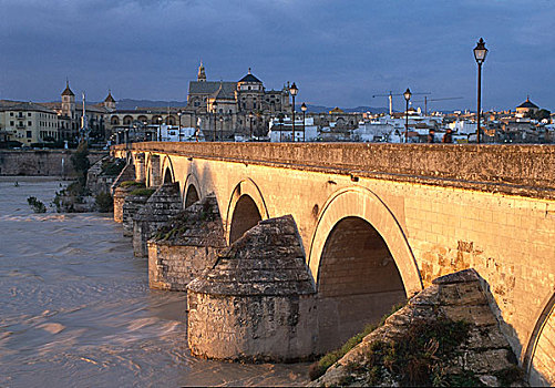 科多巴,西班牙,拱形,罗马桥,中世纪