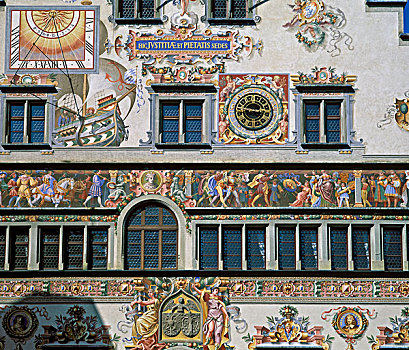 老市政厅,斯瓦比亚,巴伐利亚,德国,欧洲